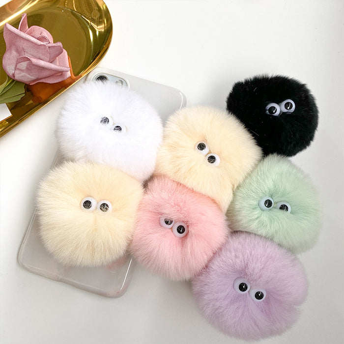 Wholesale Grip Drop Glue Cute Hair Ball Sticker Cell Phone Airbag Holder JDC-PS-Xinx014