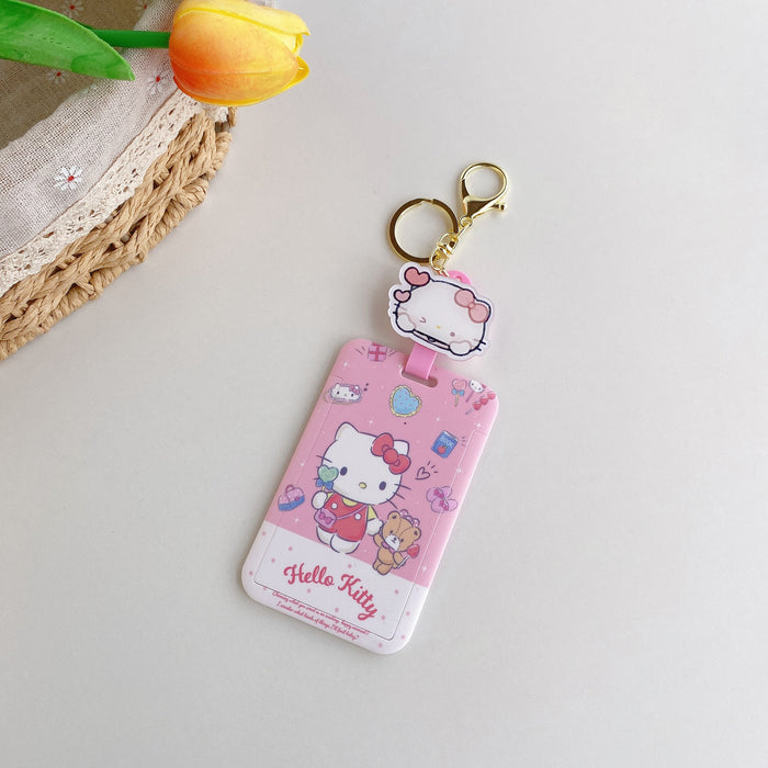 Wholesale Keychain Silicone Cute Cartoon Retractable Bus Card Holder MOQ≥2 (S) JDC-KC-JAD003