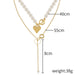 Jewelry WholesaleWholesale sweater chain love double layer necklace female choker JDC-NE-GSJY013 Necklaces 嘉溢 %variant_option1% %variant_option2% %variant_option3%  Factory Price JoyasDeChina Joyas De China