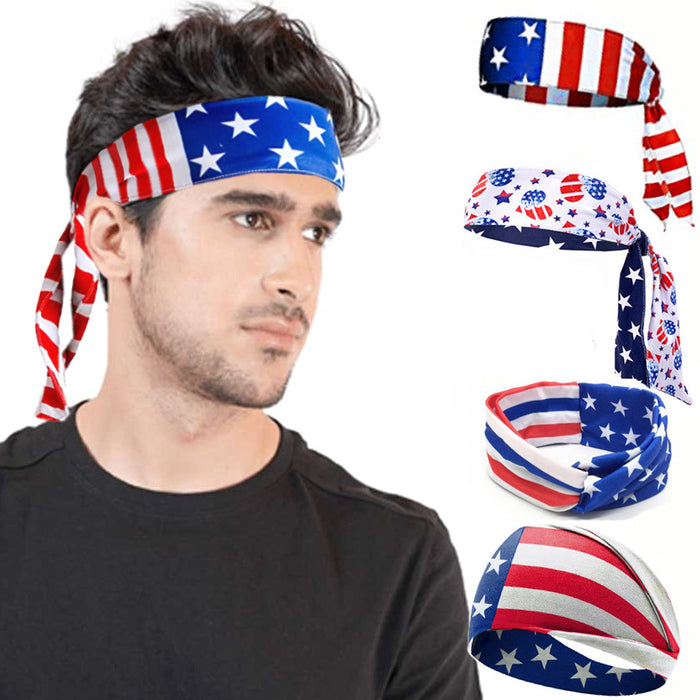 Jewelry WholesaleWholesale Independence Day Headband Men's Sports Stretch Headband JDC-HD-GuanY001 Headband 观佑 %variant_option1% %variant_option2% %variant_option3%  Factory Price JoyasDeChina Joyas De China