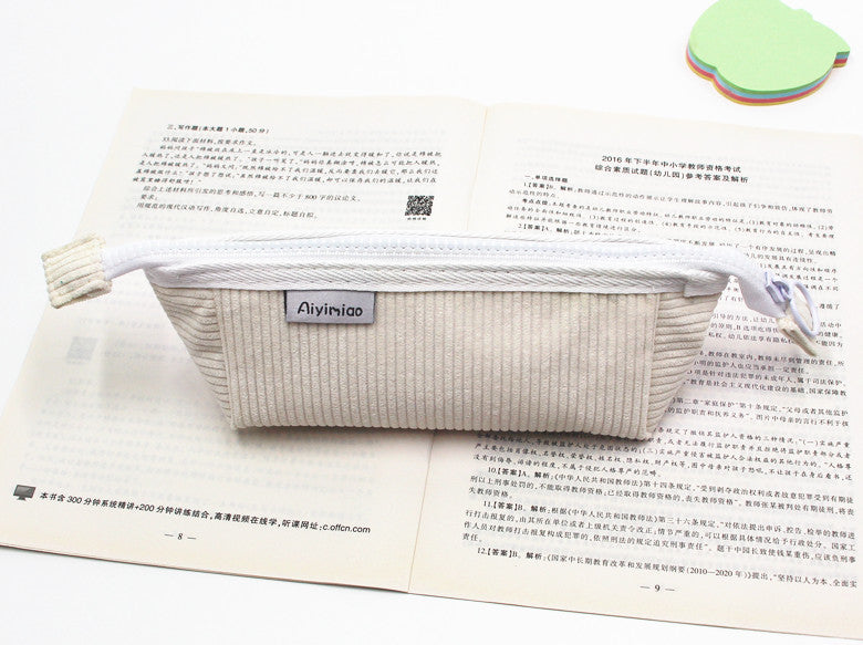 Jewelry WholesaleWholesale Corduroy Pencil Case Pencil Bags Stationery Box JDC-PB-Donglej001 Pencil Bags 东津 %variant_option1% %variant_option2% %variant_option3%  Factory Price JoyasDeChina Joyas De China