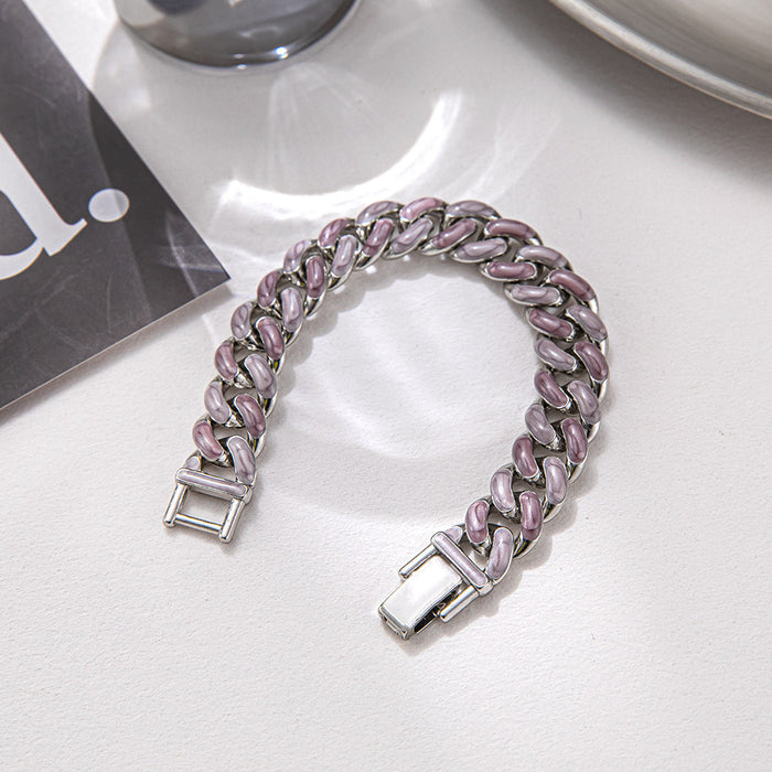 Wholesale Bracelet Titanium Hip Hop Cuban Bracelet JDC-BT-ChenY027