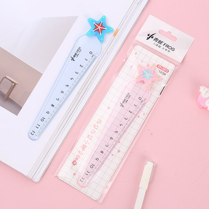 Wholesale Ruler ABS Soft Adhesive Creative Cartoon Carrots JDC-RR-MPai001