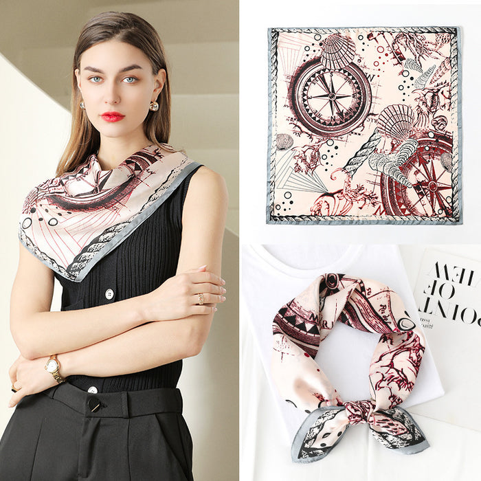 Jewelry WholesaleWholesale Sweet Plaid Saddle Print Small Square Scarf MOQ≥2 JDC-SS-SYue005 Silk Scarf 丝悦 %variant_option1% %variant_option2% %variant_option3%  Factory Price JoyasDeChina Joyas De China