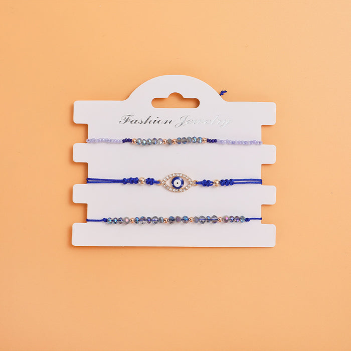 Wholesale Hand Woven Eye Lucky Blue Eye Bracelet JDC-BT-ZengZ014