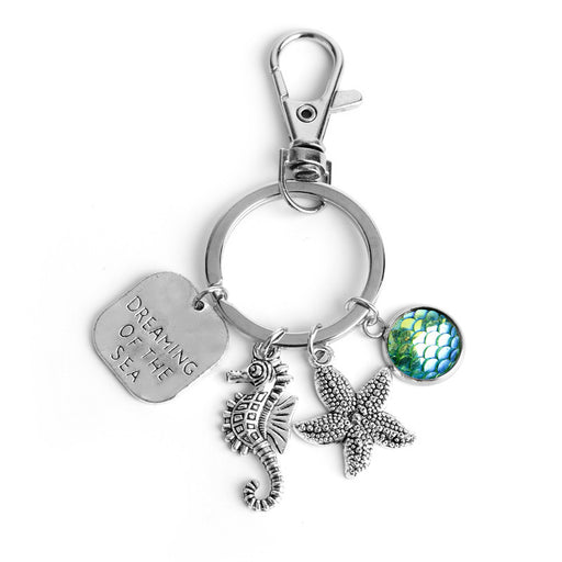 Jewelry WholesaleWholesale Ocean Series Mermaid Alloy Keychain JDC-KC-AWen013 Keychains 艾文 %variant_option1% %variant_option2% %variant_option3%  Factory Price JoyasDeChina Joyas De China