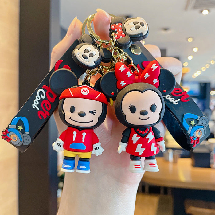 Wholesale Keychains For Backpacks cartoon keychain cute pvc doll car keychain JDC-KC-JG239