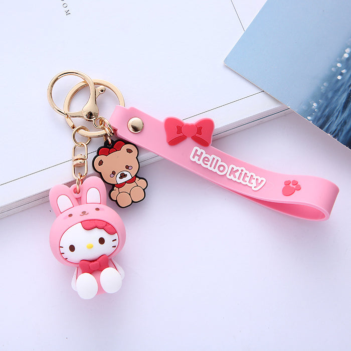 Wholesale Keychain Silicone Cute Cartoon Keychain MOQ≥2 (S) JDC-KC-ARui005