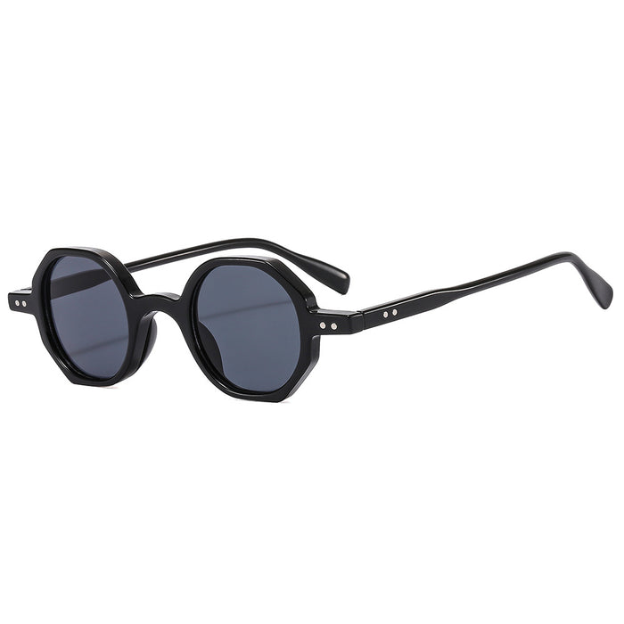 Wholesale Sunglasses PC Retro Round Outdoor Sunscreen Anti-Blue Light Frame MOQ≥2 JDC-SG-MinL003