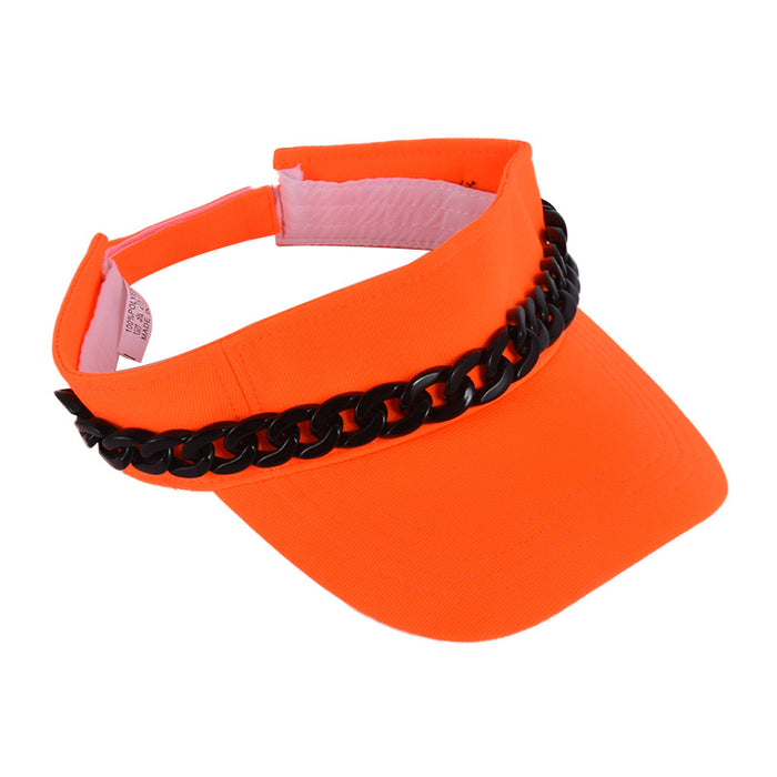 Jewelry WholesaleWholesale Thick Chain Polyester Empty Top Hat Sun Hat MOQ≥2 JDC-FH-ZhuoP006 Fashionhat 卓澎 %variant_option1% %variant_option2% %variant_option3%  Factory Price JoyasDeChina Joyas De China