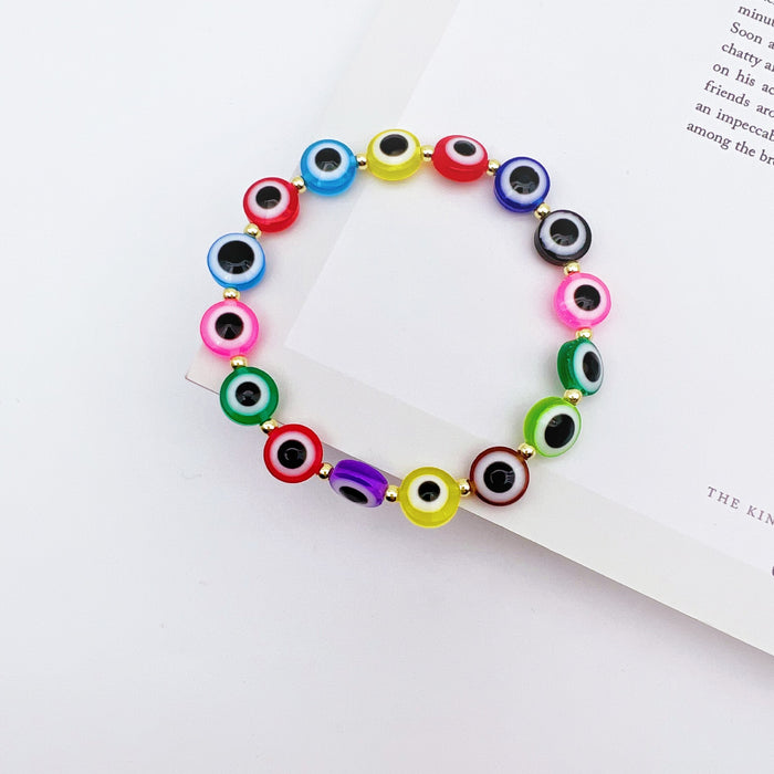 Wholesale Blue Eyes Devil's Eye Bracelet Loose Beads Eyes MOQ≥2 JDC-BT- QingH007