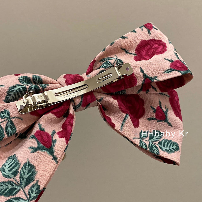 Wholesale Hair Clips Fabric Rose Bow Hair Clip MQO≥2 JDC-HC-Shengxuan001