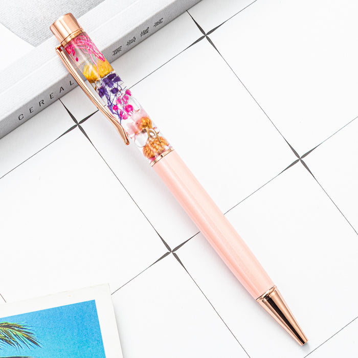 Jewelry WholesaleWholesale Metal Dried Flower Ballpoint Pen JDC-BP-Huah020 Ballpoint pen 华豪 %variant_option1% %variant_option2% %variant_option3%  Factory Price JoyasDeChina Joyas De China