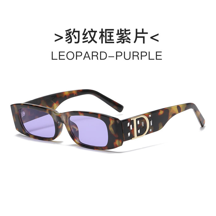 Wholesale Sunglasses PC Diamond Retro Small Frame Rice Nail Legs JDC-SG-YuX011