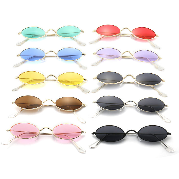 Wholesale Sunglasses Metal Frame PC Lenses MOQ≥2 JDC-SG-GuJ004