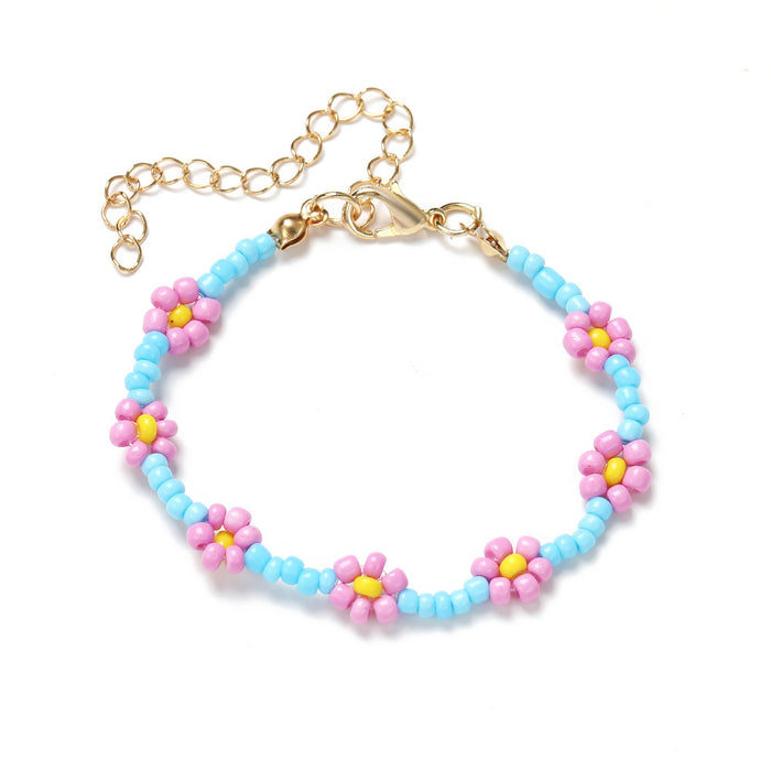 Jewelry WholesaleWholesale flower rice bead elastic rope Bohemian beach Bracelet JDC-BT-F916 Bracelet 韩之尚 %variant_option1% %variant_option2% %variant_option3%  Factory Price JoyasDeChina Joyas De China