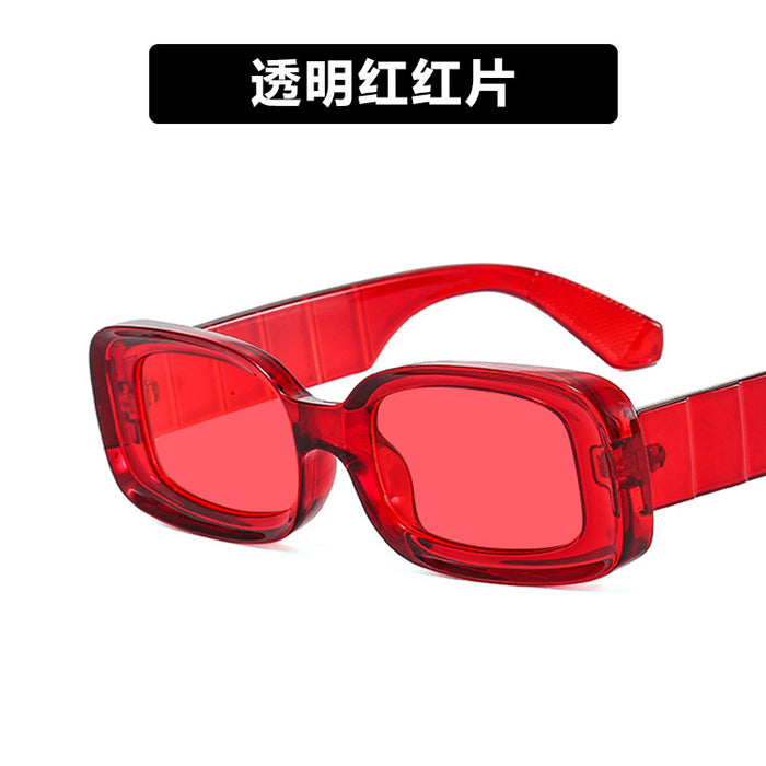 Wholesale Resin Lens Square Jelly Color Sunglasses JDC-SG-KD182