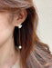 Jewelry WholesaleWholesale S925 silver needle pearl long tassel earrings JDC-ES-AIS006 Earrings 艾珊 %variant_option1% %variant_option2% %variant_option3%  Factory Price JoyasDeChina Joyas De China