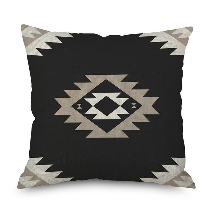 Wholesale Simple Geometric Linen Throw Pillowcase JDC-PW-Mengq004