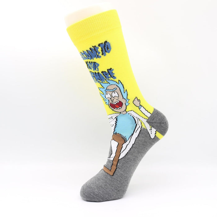 Wholesale Sock Cotton Mid-Cylinder Breathable Sweat-absorbent Cartoon Printing Color MOQ≥3 JDC-SK-ShuiH006