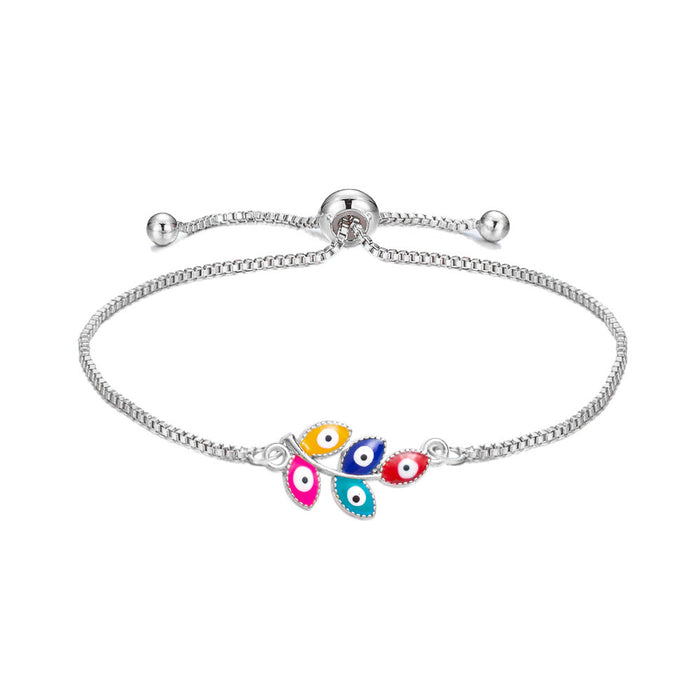 Wholesale Bracelet Alloy Evil Eye Lucky Guardian Adjustable Bracelet MOQ≥2 JDC-BT-XiaoM001