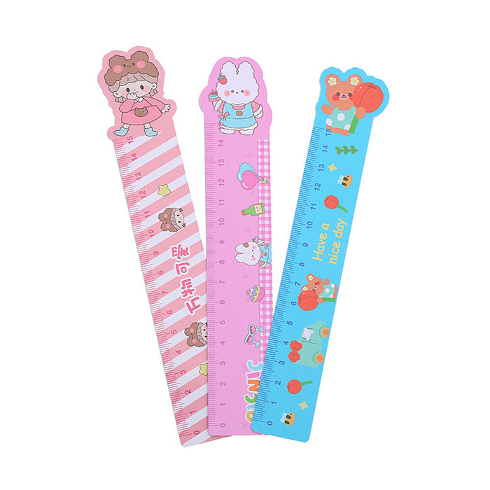 Wholesale Plastic Cartoon Ruler 15CM JDC-RL-Liuj001