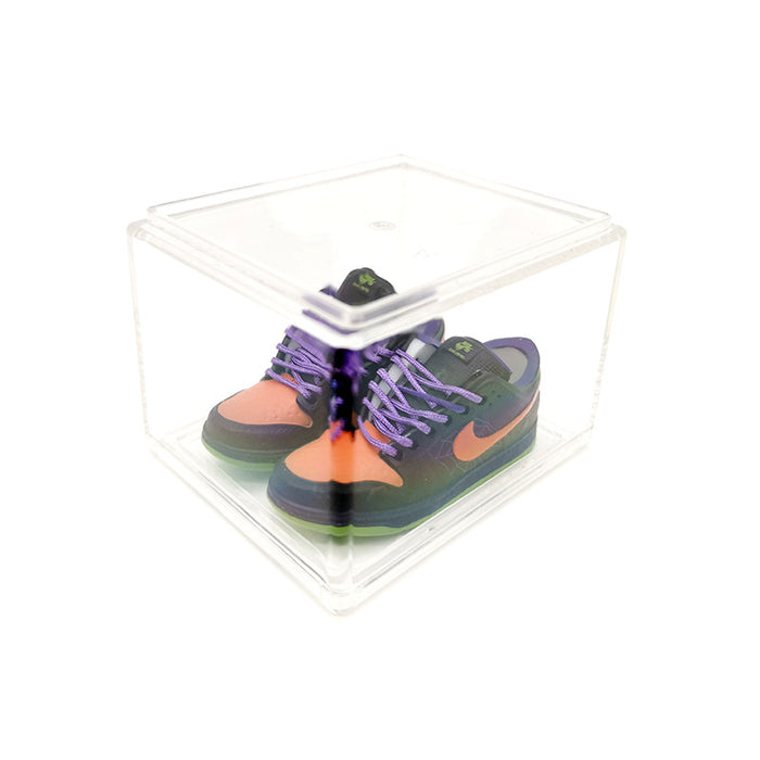 Wholesale Enamel Sneakers Plastic Transparent Box Keychains Ornaments JDC-KC-TuoH007