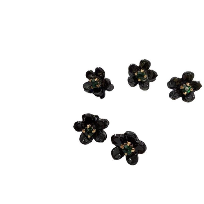 Wholesale Hair Clips Acrylic Retro Geometric Flower MOQ≥2 JDC-HC-QZ009