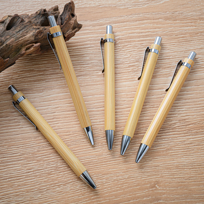 Wholesale Ballpoint Pen Bamboo Advertising Pen Push JDC-BP-huah081