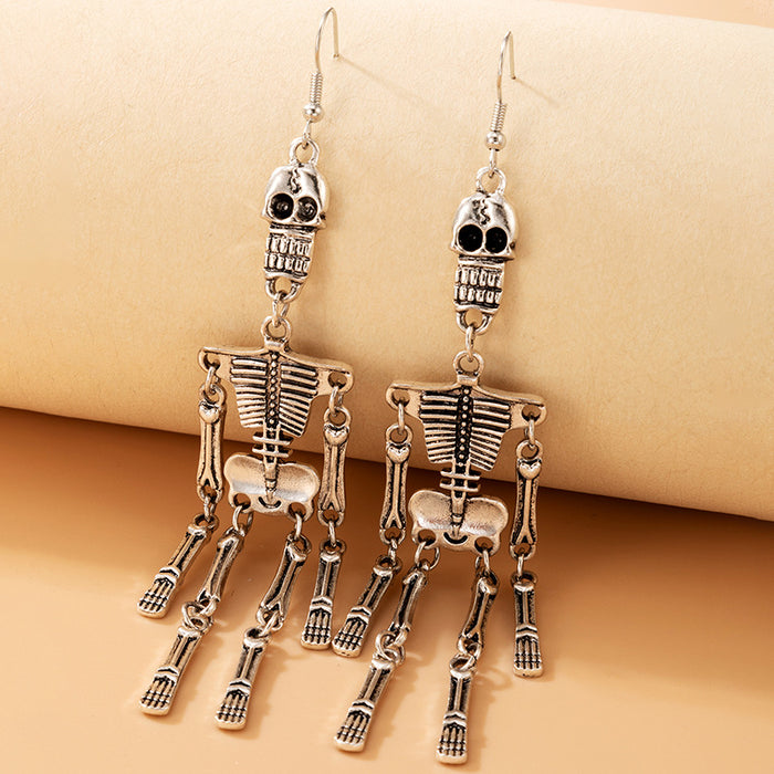 Wholesale Earrings Alloy Halloween Skull People Earrings JDC-ES-MOM020