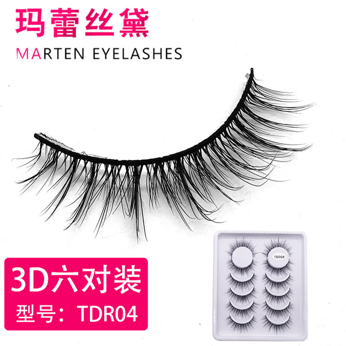 Jewelry WholesaleWholesale a variety of 3D natural simulation slim long multi-layer stereoscopic false eyelashes six pairs of JDC-EY-LDS001 Eyelashes 蕾丝黛 %variant_option1% %variant_option2% %variant_option3%  Factory Price JoyasDeChina Joyas De China