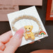 Jewelry WholesaleWholesale bear head rope wide side braid horsetail rubber band Hair Scrunchies JDC-HS-HD002 Hair Scrunchies 汉登 %variant_option1% %variant_option2% %variant_option3%  Factory Price JoyasDeChina Joyas De China