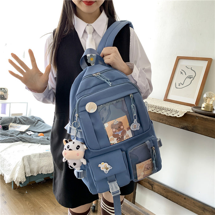 Wholesale Backpack Nylon Cute Student Bag JDC-BP-Zhibei004