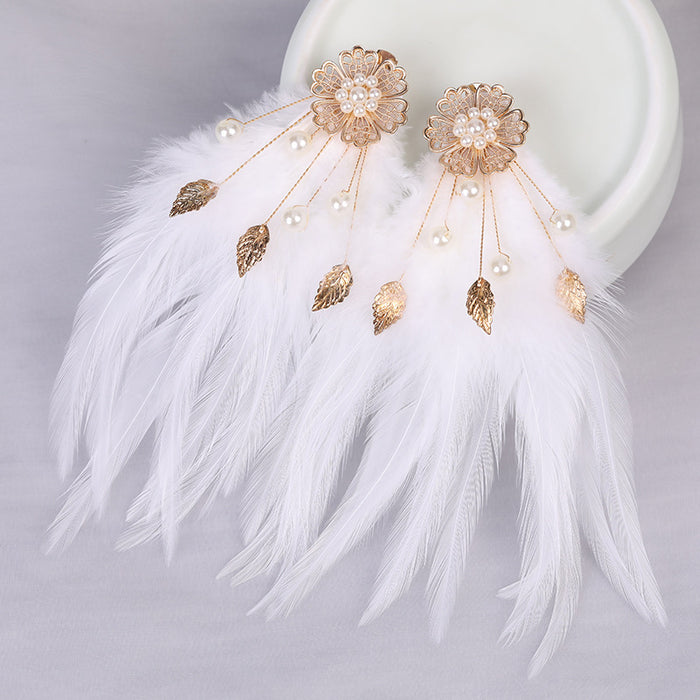 Wholesale Feather Hairpin Plush Children JDC-HC-ZanNiang001