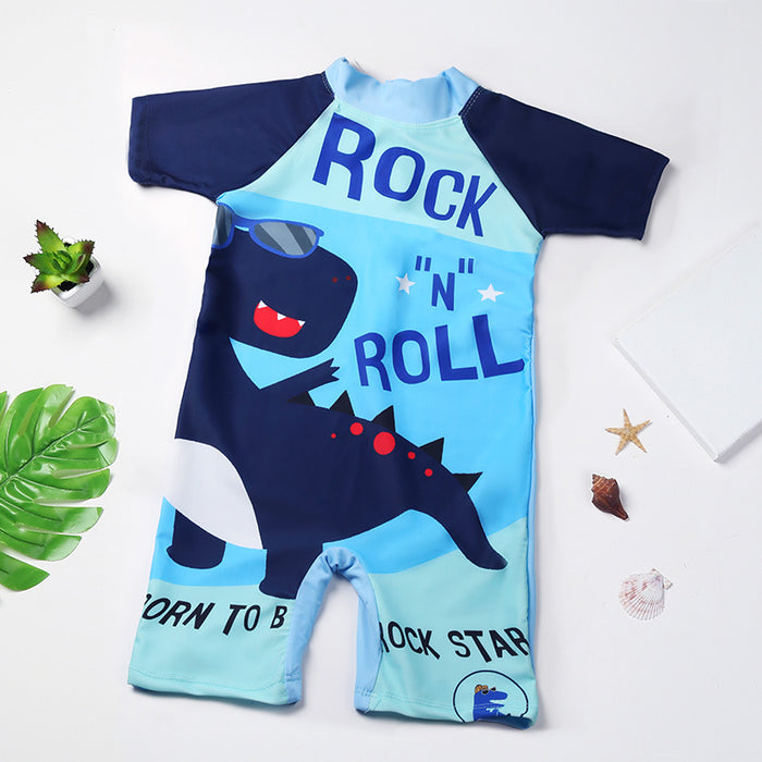 Wholesale swimsuit boy one piece cute cartoon swimming trunks suit JDC-SW- baiy002