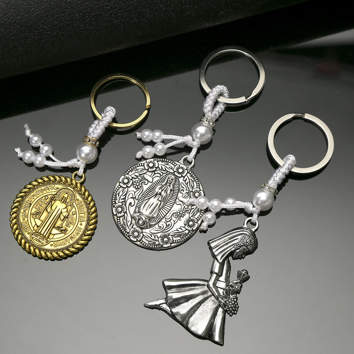 Wholesale alloy key ring creative keychain pendant MOQ≥2 JDC-KC-HeYu004