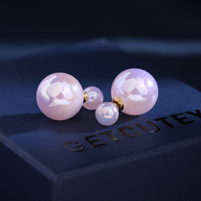 Jewelry WholesaleWholesale New Mermaid Ji Pearl Stud Earrings JDC-ES-LYu004 Earrings 利宇 %variant_option1% %variant_option2% %variant_option3%  Factory Price JoyasDeChina Joyas De China