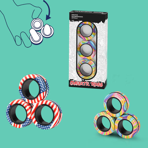 Jewelry WholesaleWholesale Magnetic Bracelet Fingertip Spinning Gyro Decompression Toys JDC-FT-Lizheng001 fidgets toy 立正敬礼 %variant_option1% %variant_option2% %variant_option3%  Factory Price JoyasDeChina Joyas De China