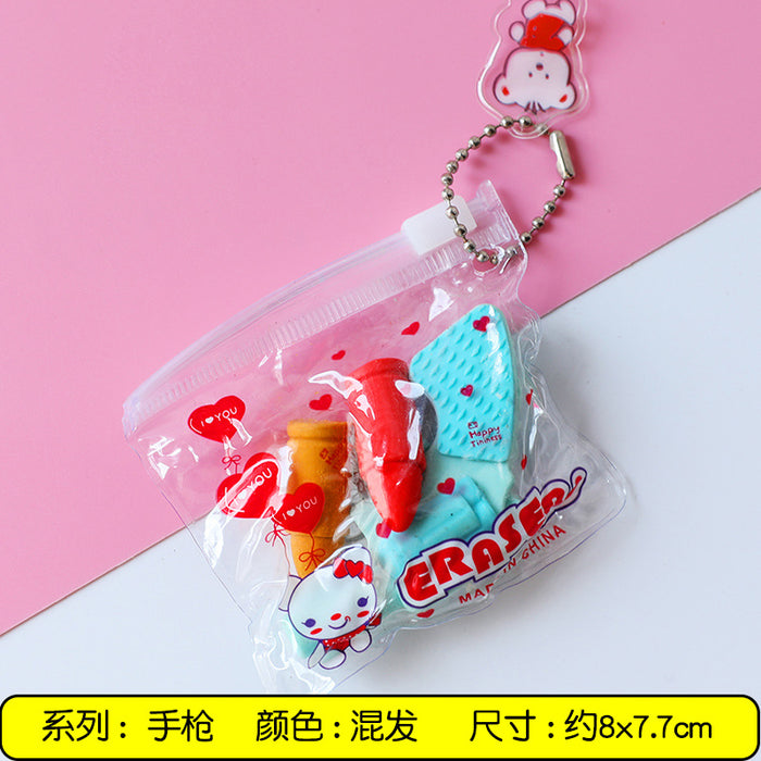 Wholesale rubber Cartoon Eraser Animal Fruit JDC-ERA-midu001