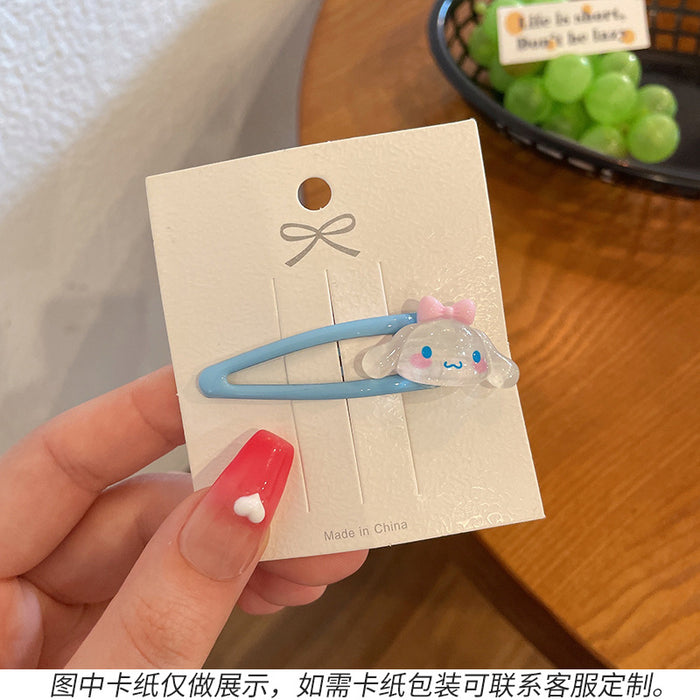 Wholesale hairpin acrylic transparent bb clip cartoon MOQ≥2 JDC-HC-WangFeng005