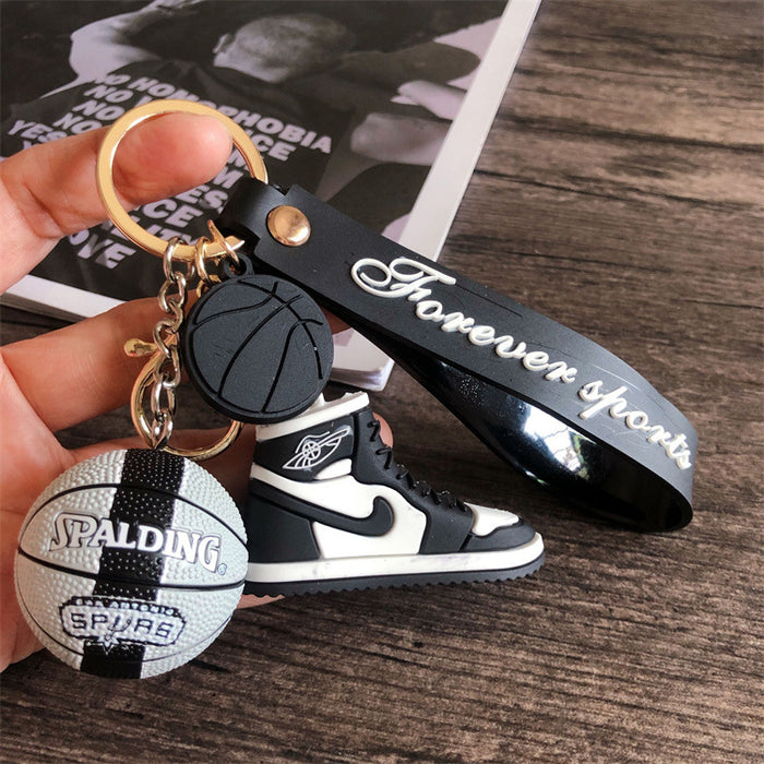 Wholesale star basketball shoes keychain MOQ≥2 JDC-KC-HLv011