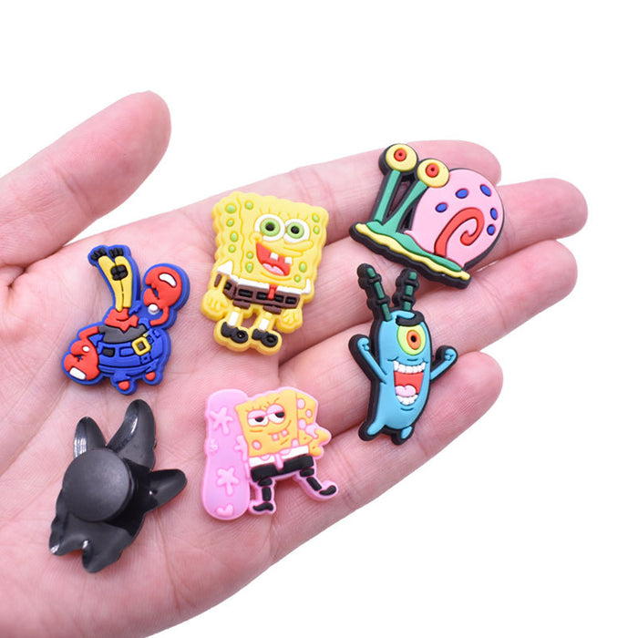 Wholesale Random 100pcs Cartoon Cute PVC DIY Accessories Croc Charms (M) JDC-CCS-RYY012