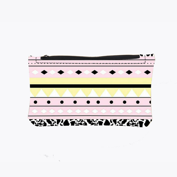 Wholesale Wallet PU Short Ethnic Style Print Zipper MOQ≥3 JDC-WT-Dengxin014