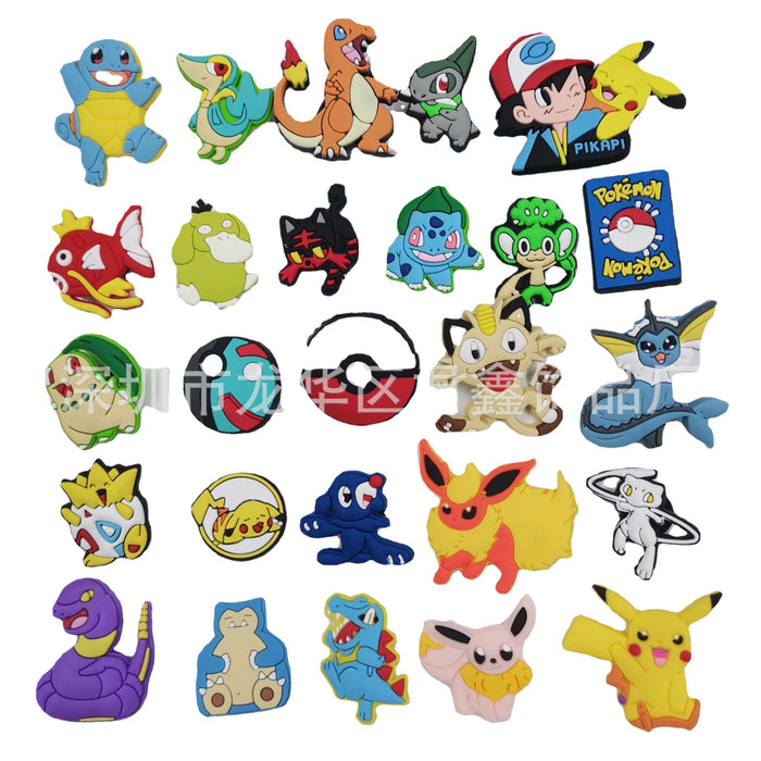 Wholesale Random Cartoon Croc Charms PVC Soft Rubber Shoe Buckle (M) MOQ≥5 JDC-CS-JunX007