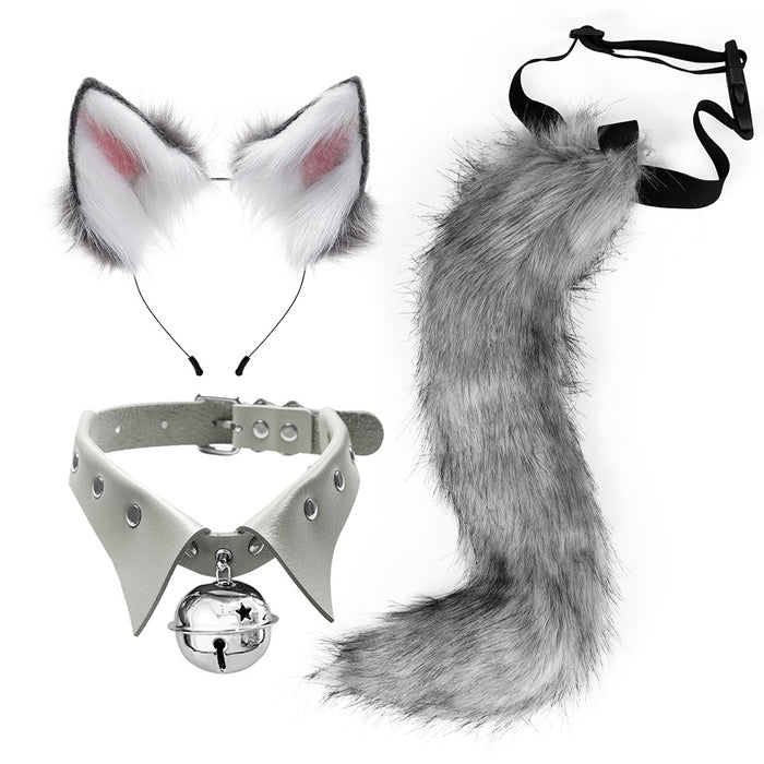 Wholesale headband cloth gothic suit plush fox ears MOQ≥2 JDC-HD-XYu001