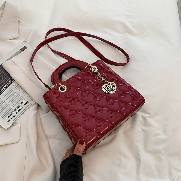 Jewelry WholesaleWholesale diamond checker embroidery thread single shoulder cross-body small square bag JDC-SD-LuoB006 Shoulder Bags 罗宝 %variant_option1% %variant_option2% %variant_option3%  Factory Price JoyasDeChina Joyas De China