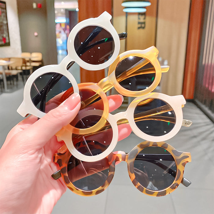 Jewelry WholesaleWholesale children's round frame skeleton sunglasses JDC-SG-HengX006 Sunglasses 恒曦 %variant_option1% %variant_option2% %variant_option3%  Factory Price JoyasDeChina Joyas De China