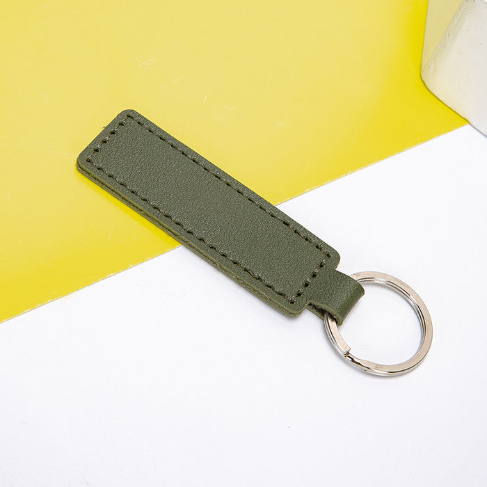 Wholesale Keychains PU Leather Car Simple Solid Color JDC-KC-XingR001