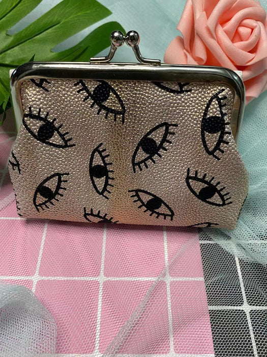 Wholesale Purse PU Eye Pattern Children's Iron Buckle Coin Purse MOQ≥3 JDC-WT-Hongqiong006