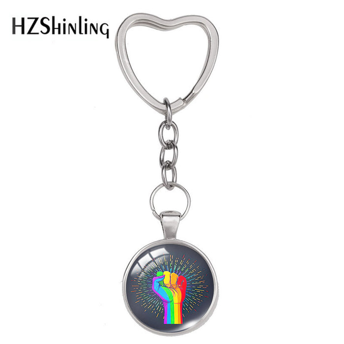 Jewelry WholesaleWholesale LGBT Rainbow Flag Pride Day Keychain JDC-KC-XiangL002 Keychains 翔联 %variant_option1% %variant_option2% %variant_option3%  Factory Price JoyasDeChina Joyas De China